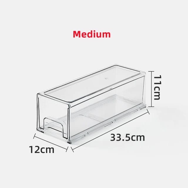 Refrigerator Drawer Type Storage Box - Size