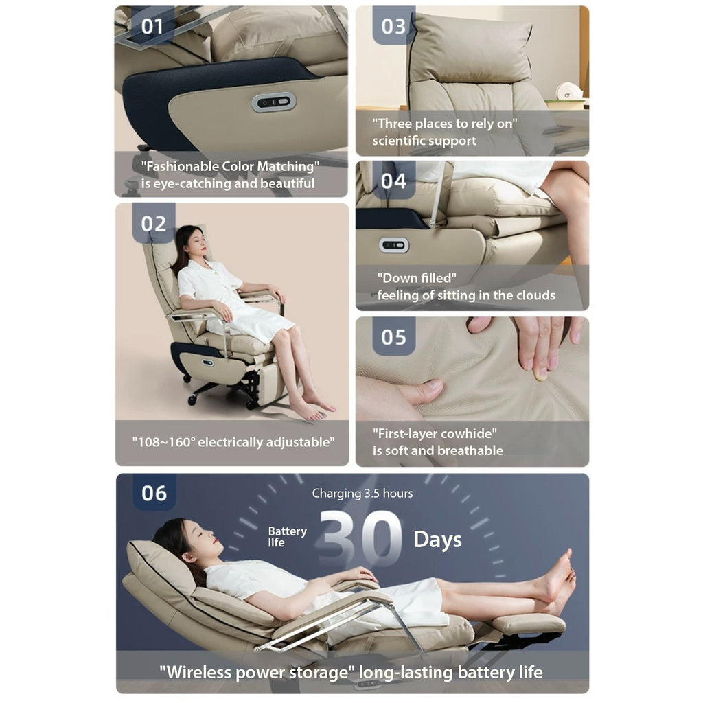 Adjustable Premium Electric Executive Reclining Office Chair Adjustable Premium Electric Executive Reclining Office Chair