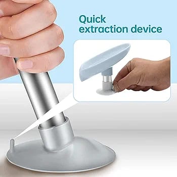 Image displaying a person extracting the suction portion of Leaf Shaped Soap Holder easily 