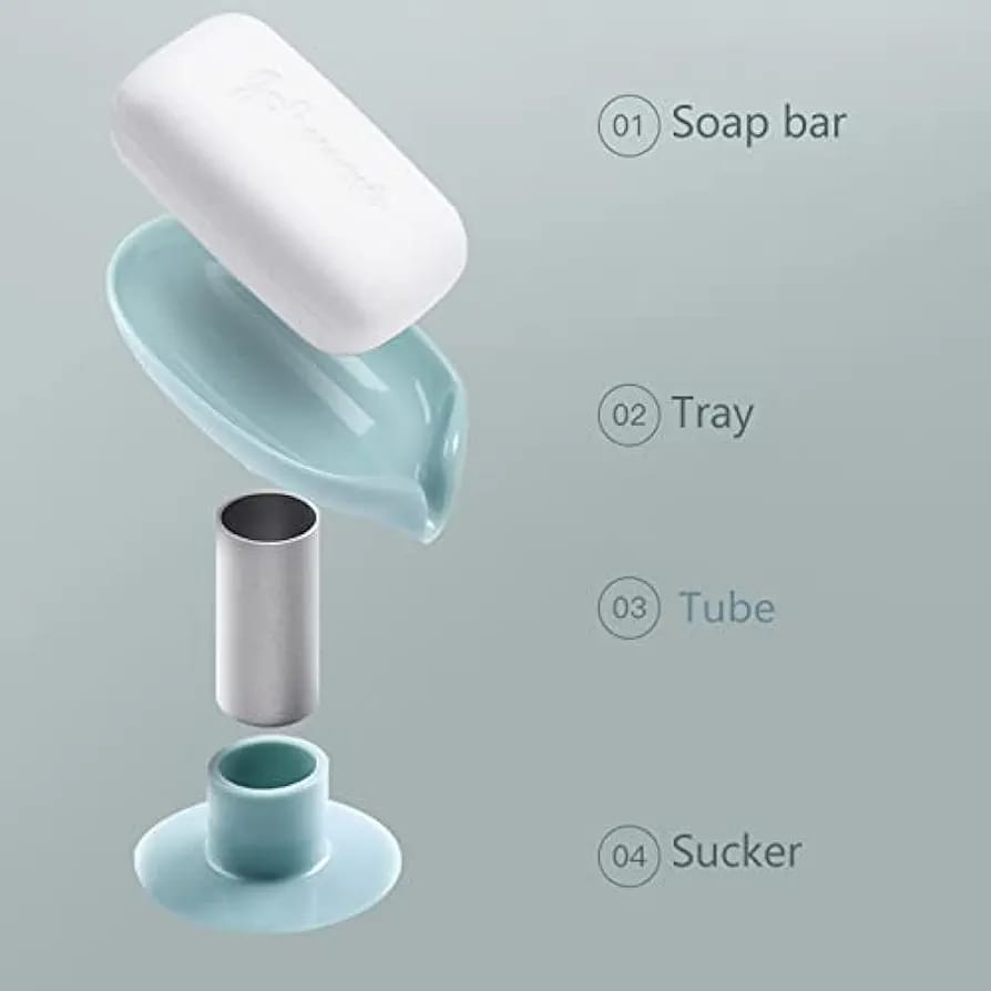 Image featuring the portions of Leaf Shaped Soap Holder