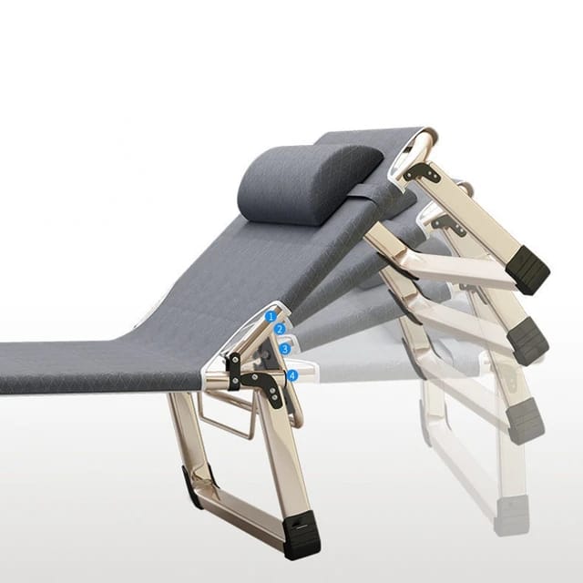 Image showcasing the slope adjustable portion of Sun Lounger Recliner Bed