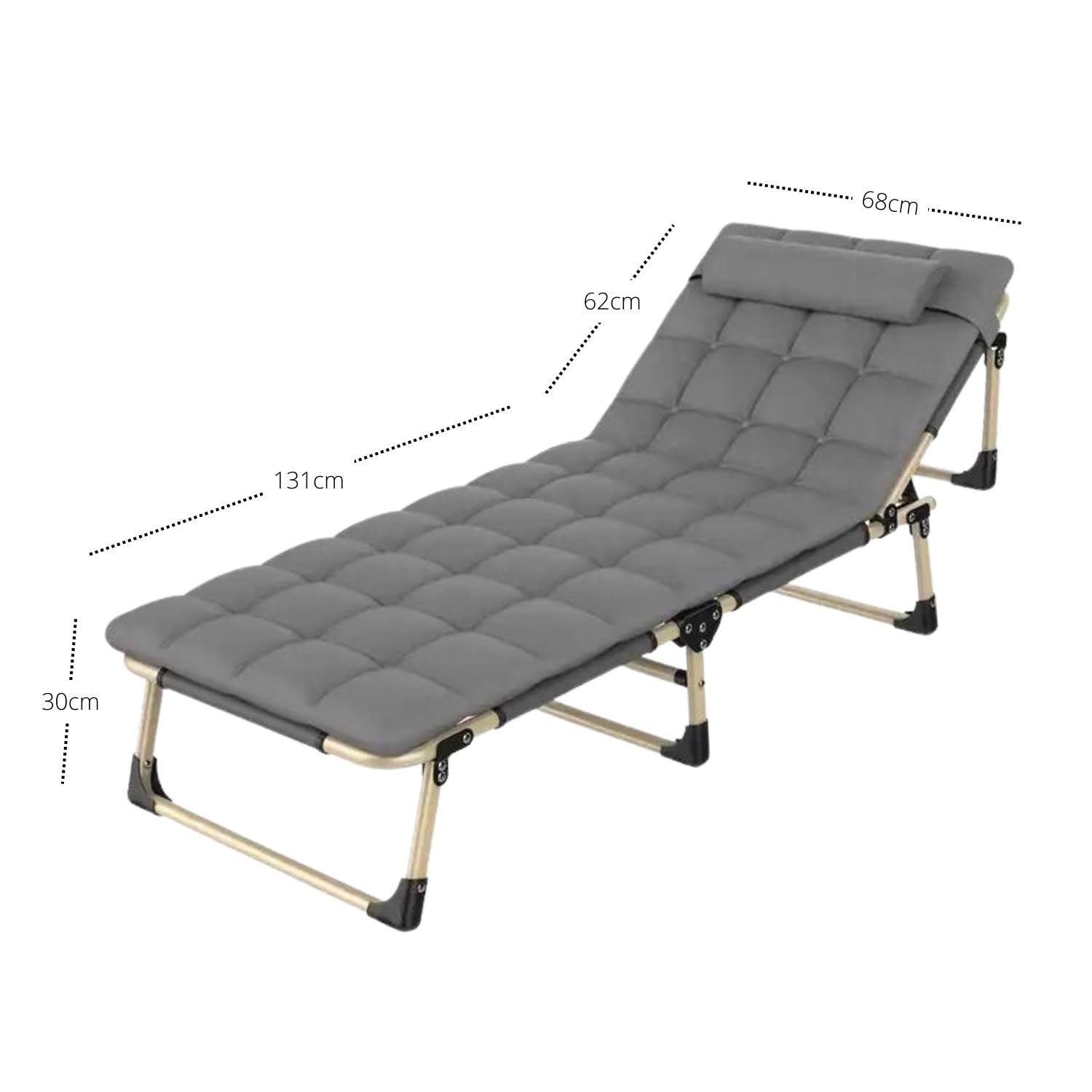 Showcasing Sun Lounger Recliner Bed with its size