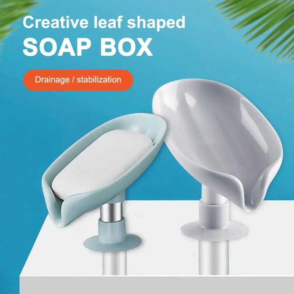 Showcasing two Leaf Shaped Soap Holders