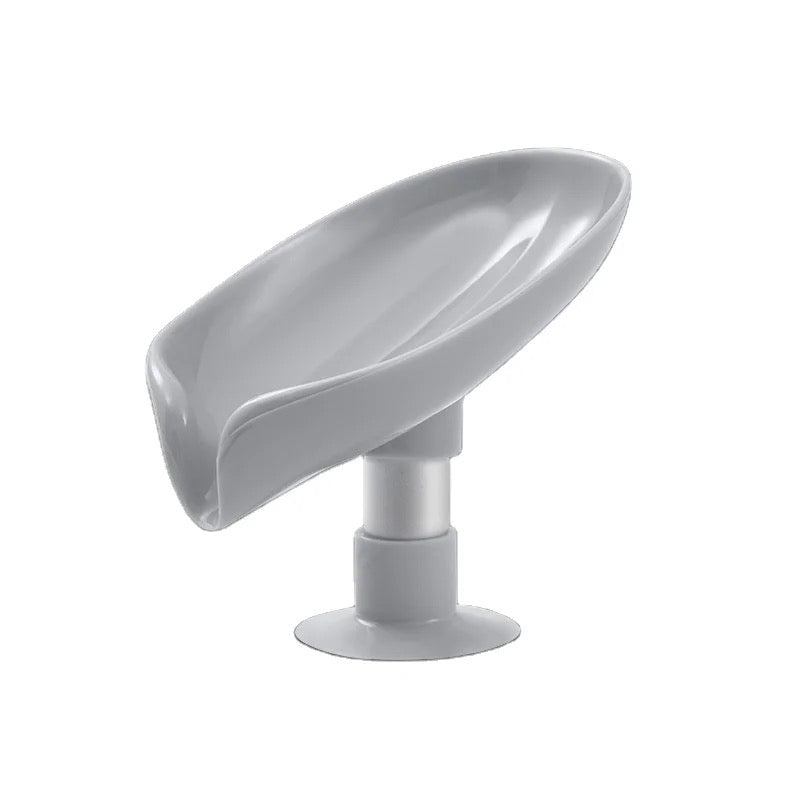 Showcasing Grey color Leaf Shaped Soap Holder