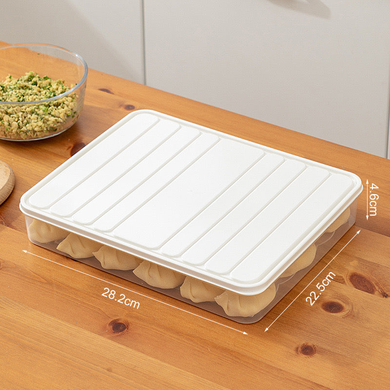حاوية تخزين الطعام قابلة للتراص - صندوق منظم للثلاجة مع غطاء