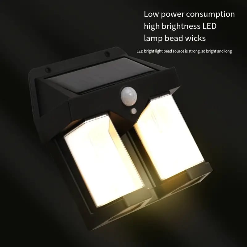 Solar Sensor Light - Waterproof LED Wall Lamp with Human Body Induction