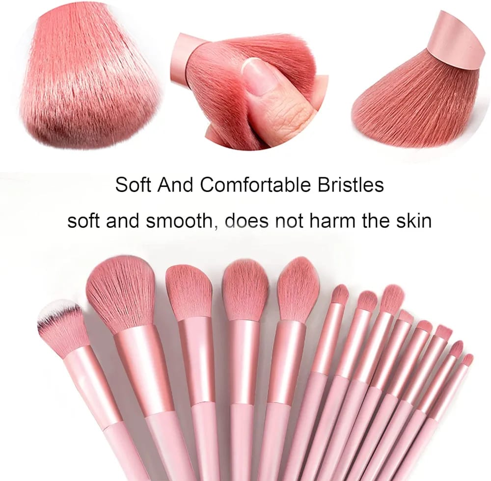 22Pcs Makeup Tools Set with soft and comfortable bristles, soft and smooth, does not harm the skin