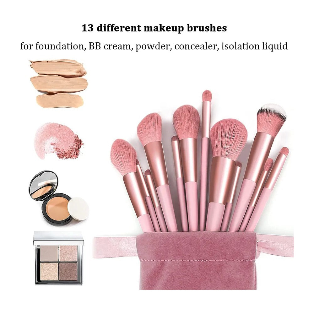 22Pcs Makeup Tools Set with 13 different makeup brushes