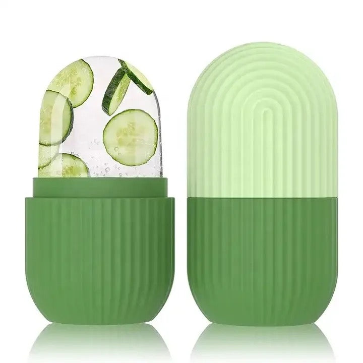 Silicone Ice Roller Massager - Reusable Ice Cube Holder, Skin Care Tool for Glowing Skin Silicone Ice Roller Massager - Reusable Ice Cube Holder, Skin Care Tool for Glowing Skin
