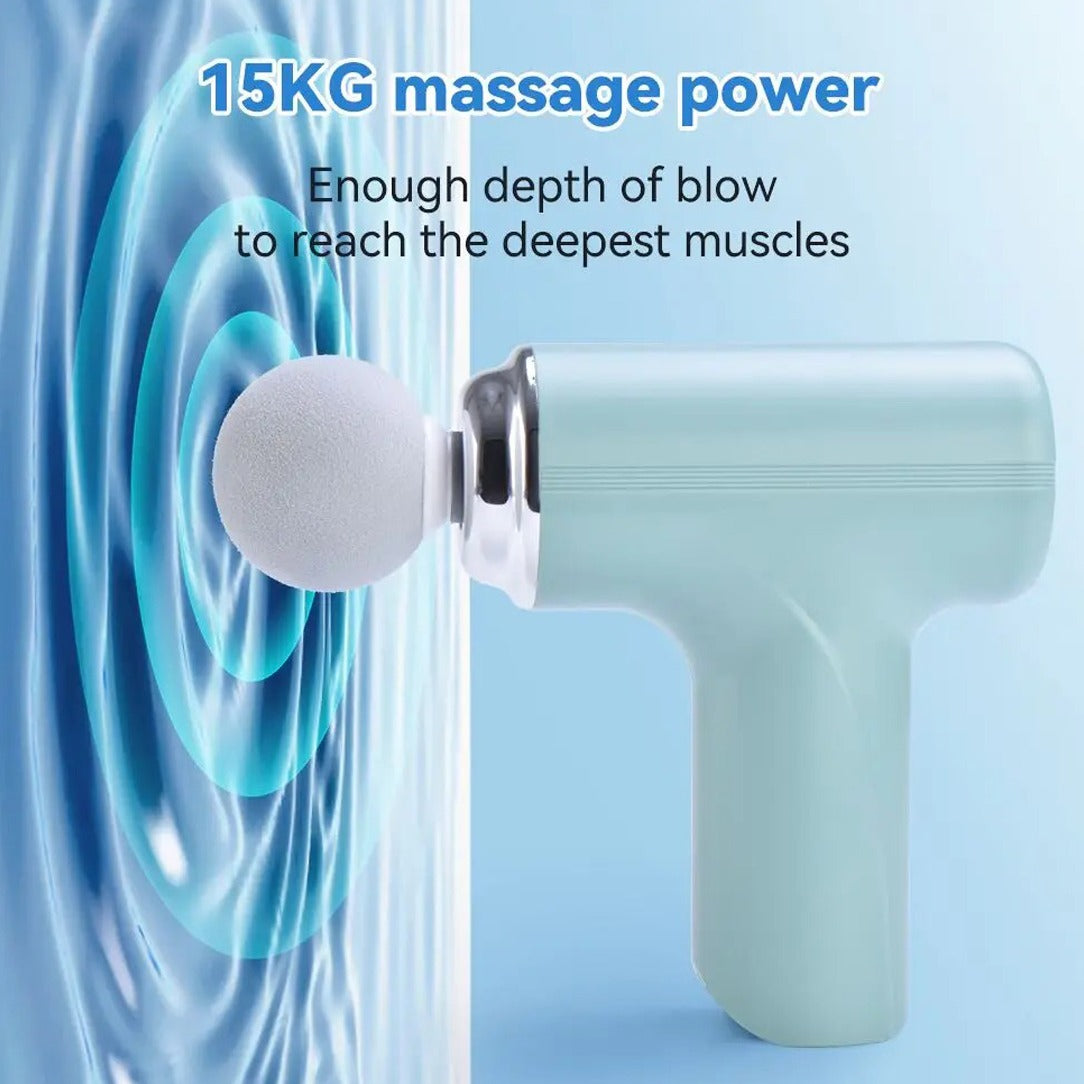 Portable Mini Massage Gun provides enough depth of blow to reach the deepest muscles