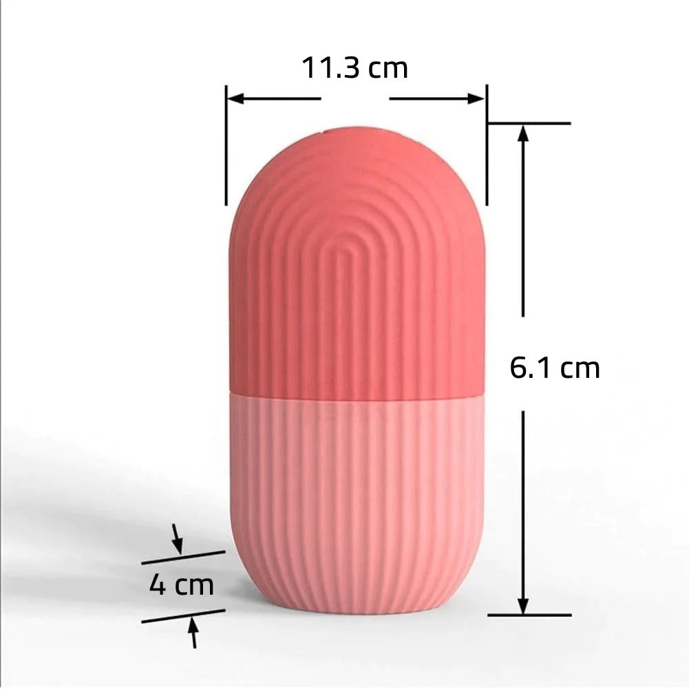Silicone Ice Roller Massager - Reusable Ice Cube Holder, Skin Care Tool for Glowing Skin Silicone Ice Roller Massager - Reusable Ice Cube Holder, Skin Care Tool for Glowing Skin