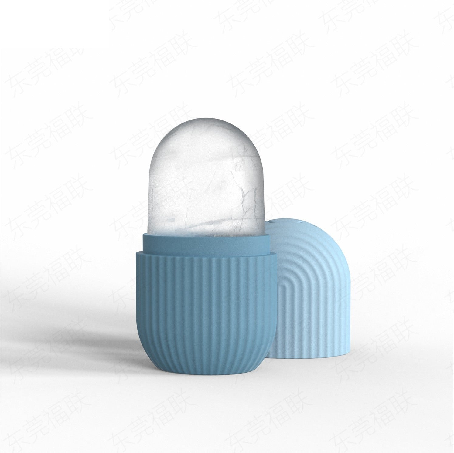 Silicone Ice Roller Massager in blue color