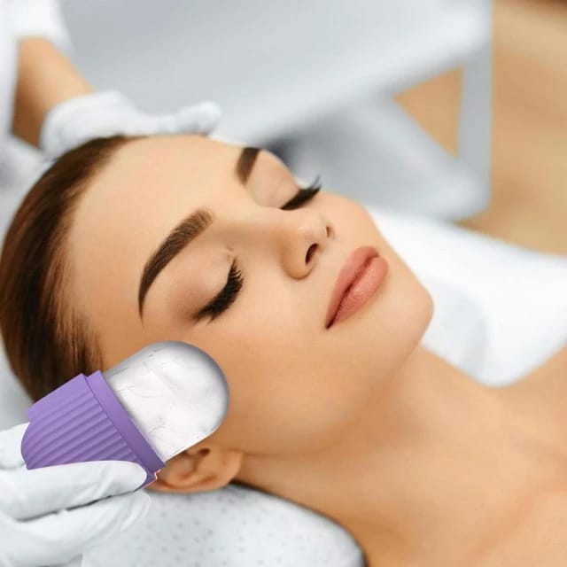Silicone Ice Roller Massager - Reusable Ice Cube Holder, Skin Care Tool for Glowing Skin Silicone Ice Roller Massager - Reusable Ice Cube Holder, Skin Care Tool for Glowing Skin