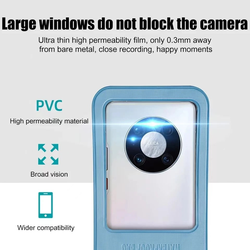  Universal Waterproof Phone Bag  in a  blue color with excellent functionality