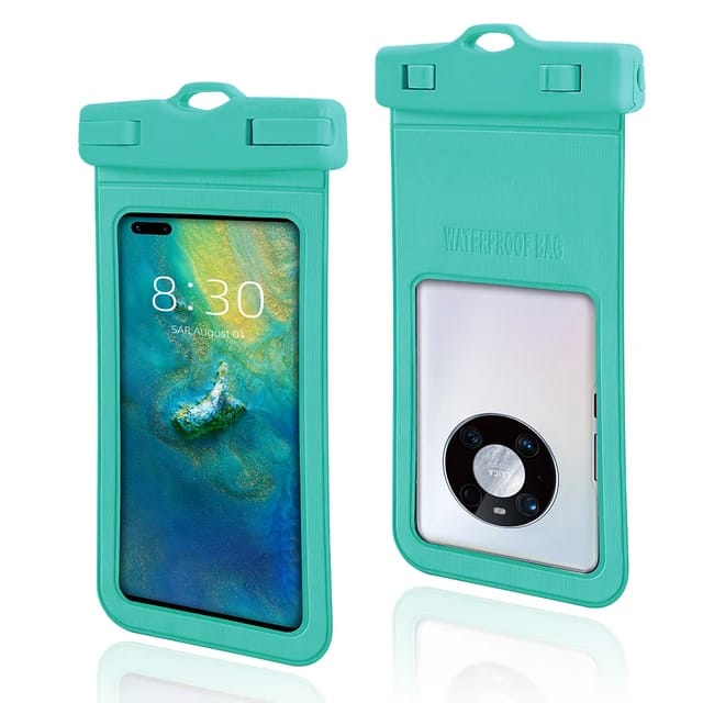 Universal Waterproof Phone Bag in a light color