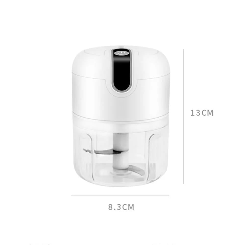 Mini Electric Chopper Food Processor with its size