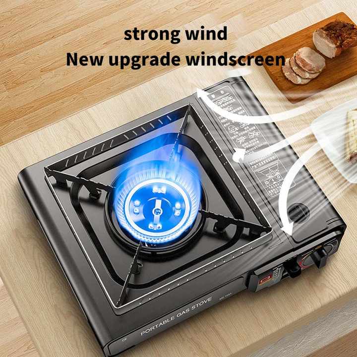 Portable Gas Stove with Carrying Case for Outdoor Camping, Hiking, Picnics