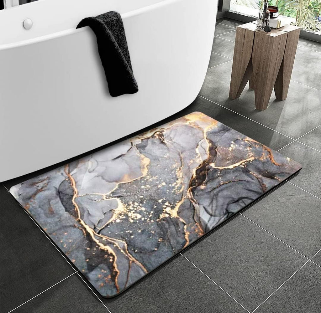 Super Absorbent Bath Mat - Ultra Soft Bathroom Floor Mat with Non-Slip Backing Super Absorbent Bath Mat - Ultra Soft Bathroom Floor Mat with Non-Slip Backing