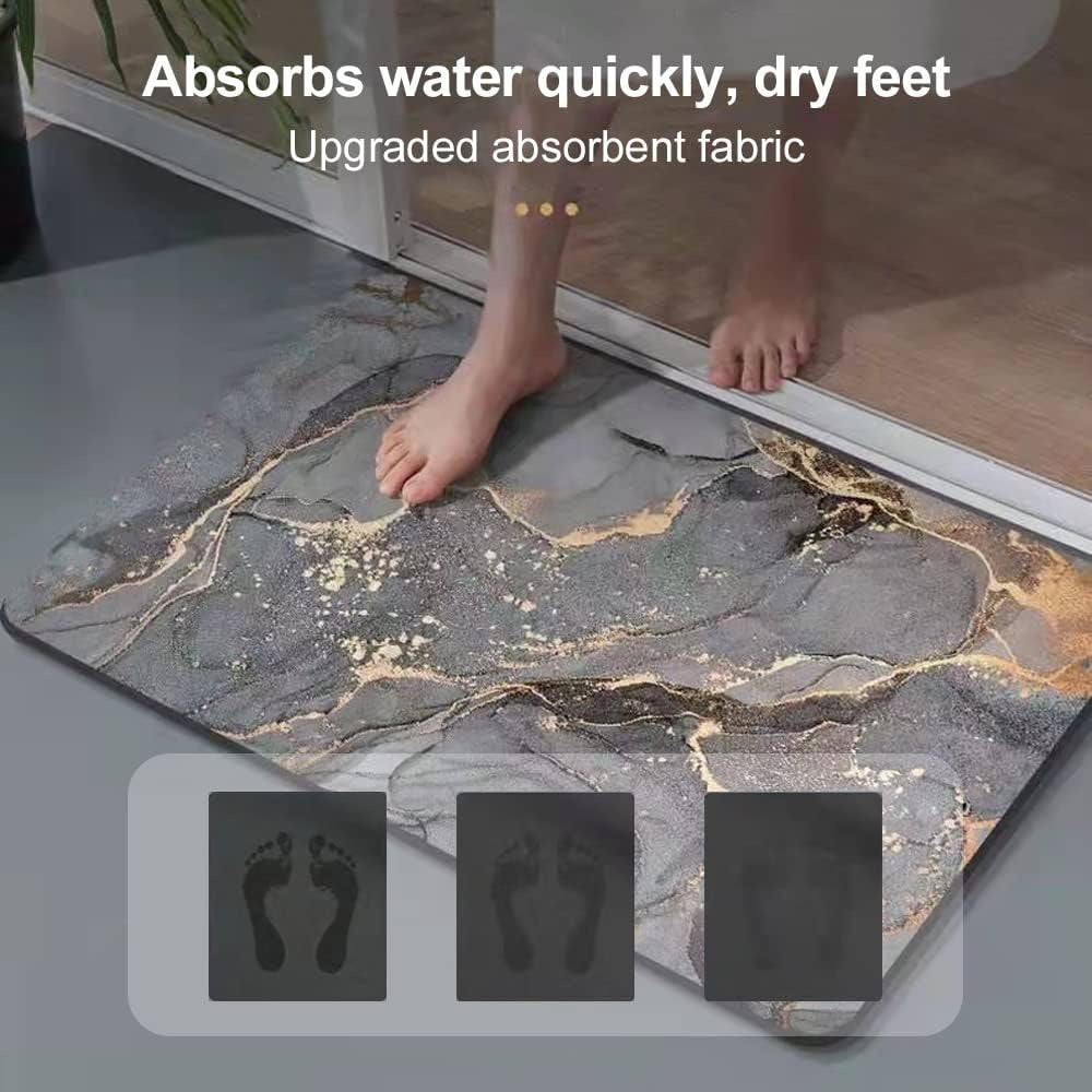 Super Absorbent Bath Mat - Ultra Soft Bathroom Floor Mat with Non-Slip Backing Super Absorbent Bath Mat - Ultra Soft Bathroom Floor Mat with Non-Slip Backing