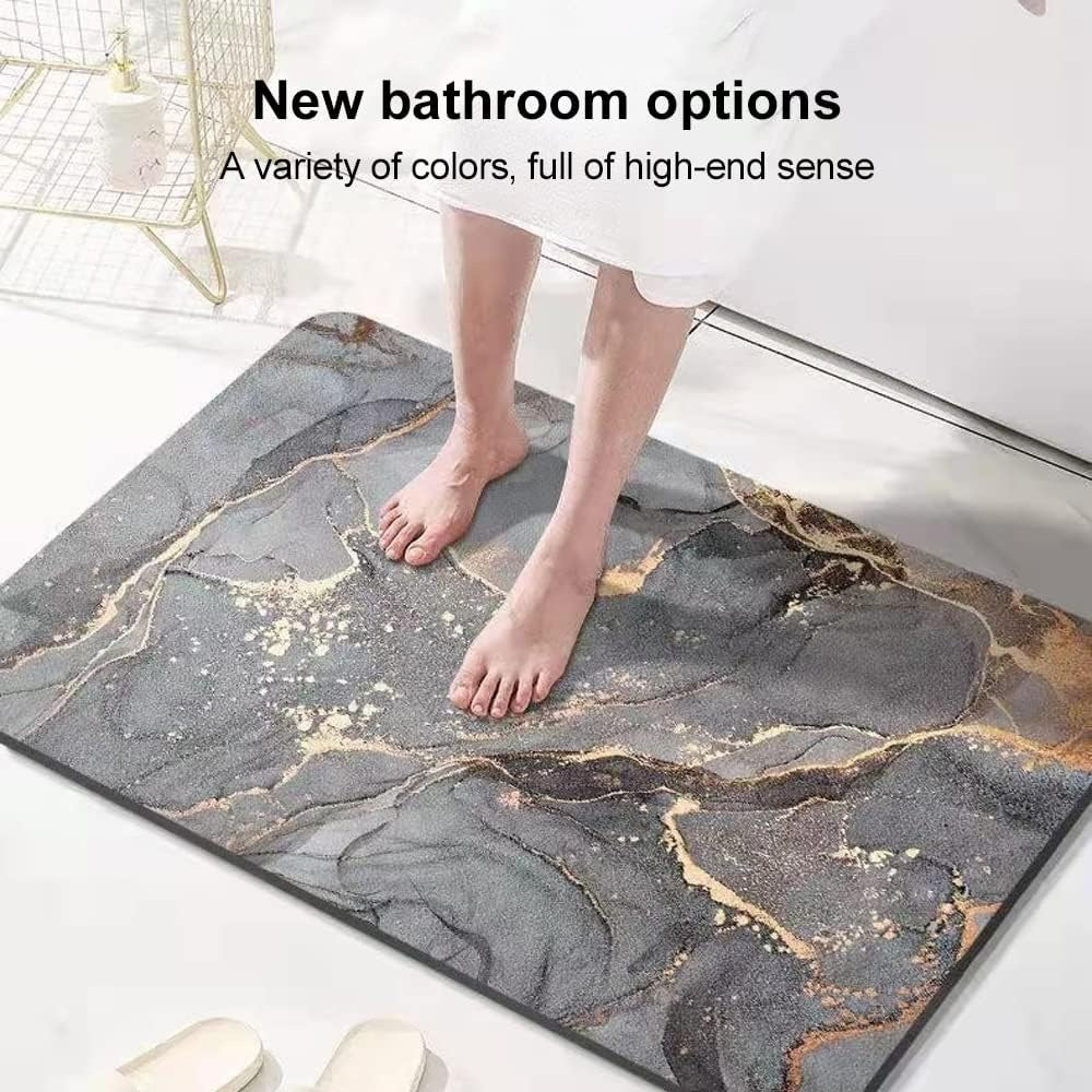 Super Absorbent Bath Mat - Ultra Soft Bathroom Floor Mat with Non-Slip Backing Super Absorbent Bath Mat - Ultra Soft Bathroom Floor Mat with Non-Slip Backing