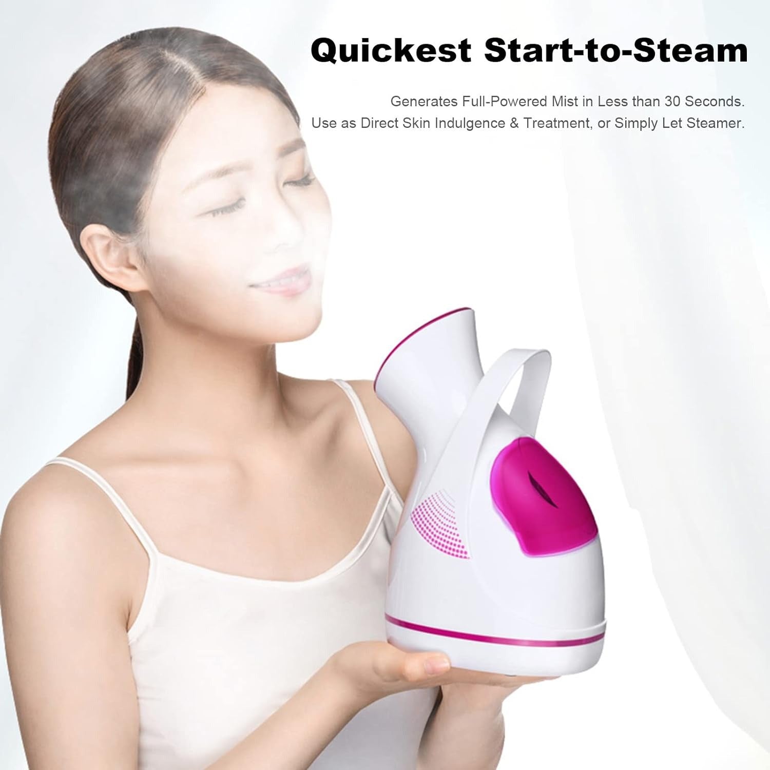 a lady holding Skin Care Home Facial Spa Steamer