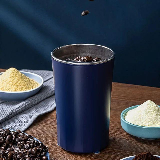 coffee bean ready to grind in Electric Coffee Grinder and Mixer