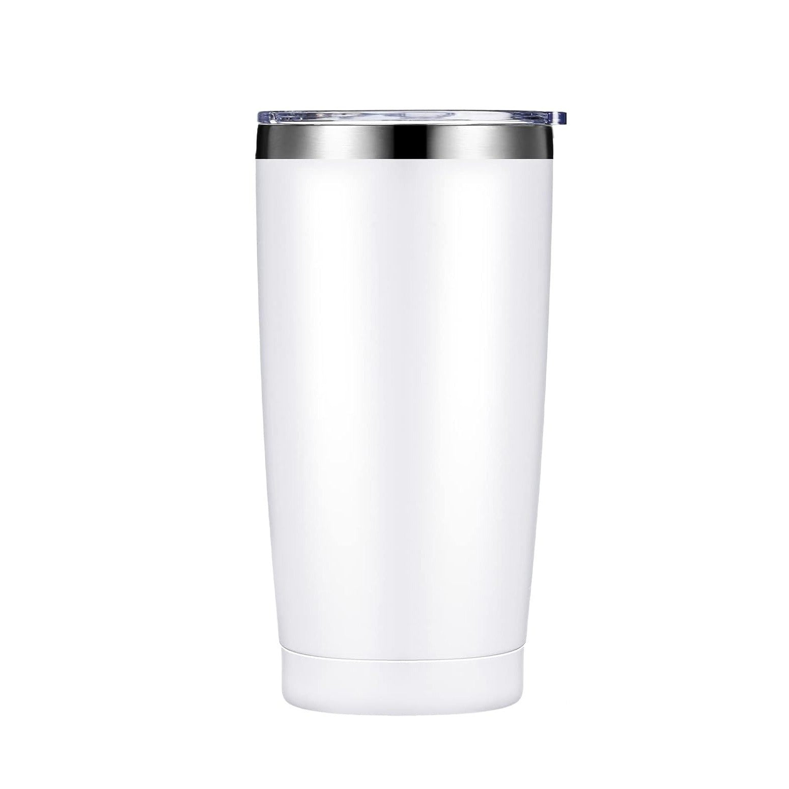 white Stainless Steel Thermal Travel Tumbler