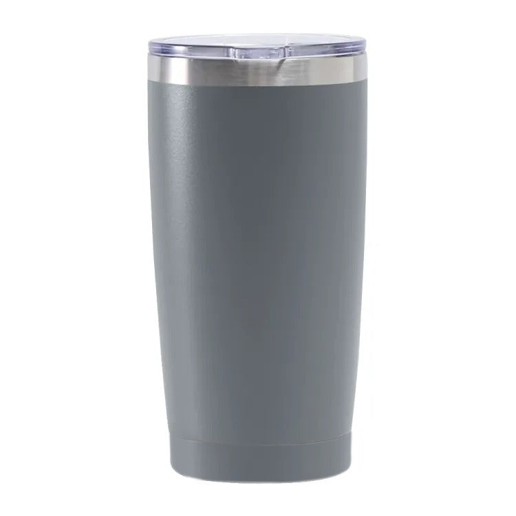 grey Stainless Steel Thermal Travel Tumbler