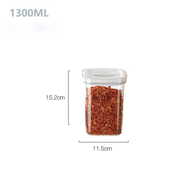 Airtight Cereal Storage Containers - Moisture-Proof Sealed Cans with Rotation Lock Airtight Cereal Storage Containers - Moisture-Proof Sealed Cans with Rotation Lock