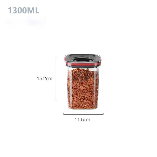 Airtight Cereal Storage Containers - Moisture-Proof Sealed Cans with Rotation Lock Airtight Cereal Storage Containers - Moisture-Proof Sealed Cans with Rotation Lock