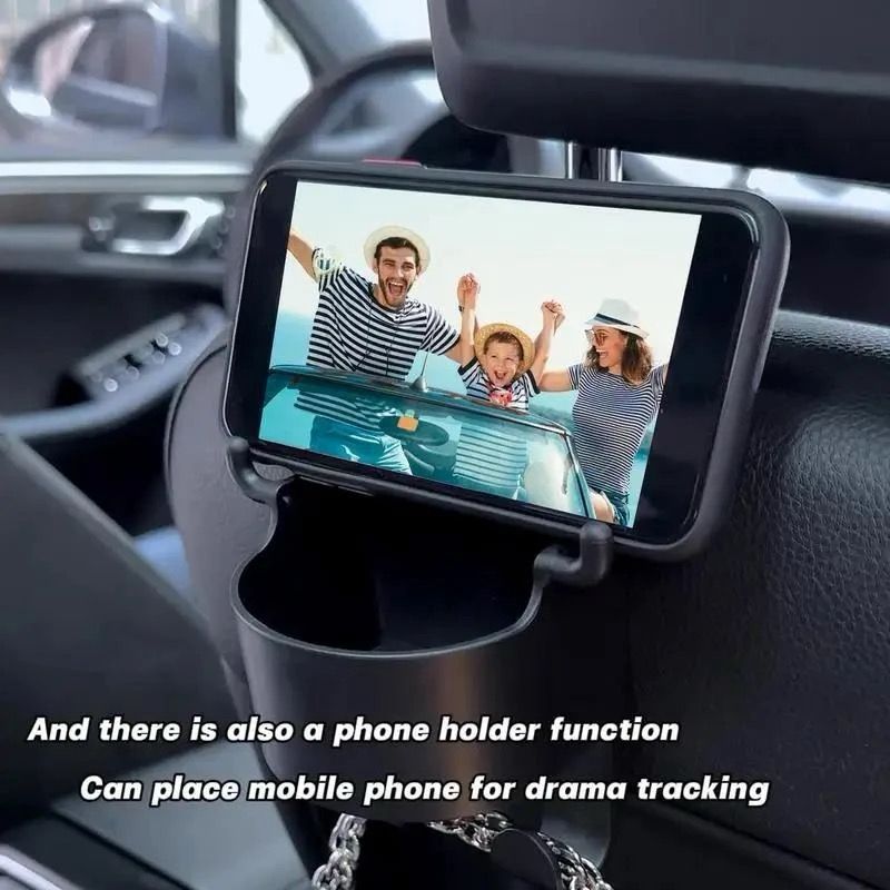 Car Seat Cup Holder with Hook - Multi-Functional Storage for Mobile Phones, Beverages, Water Cups Car Seat Cup Holder with Hook - Multi-Functional Storage for Mobile Phones, Beverages, Water Cups