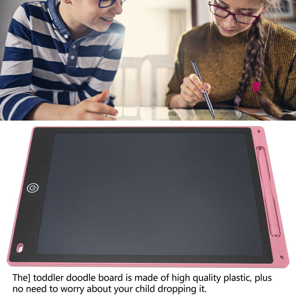 12-Inch LCD Writing Tablet - Erasable Doodle Board for Children, Reusable Learning Notepad 12-Inch LCD Writing Tablet - Erasable Doodle Board for Children, Reusable Learning Notepad