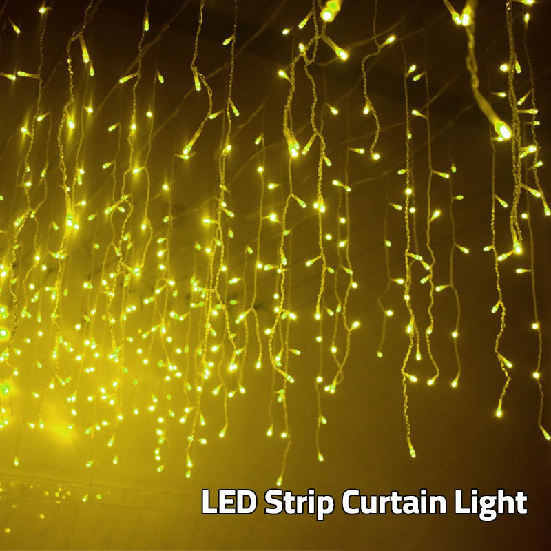 LED String Warm Light with 8 Lighting Modes - Fairy Waterfall Light fo