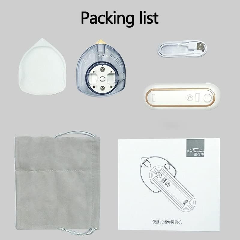 package list of Portable Cordless Mini Rechargeable Iron for Clothes 