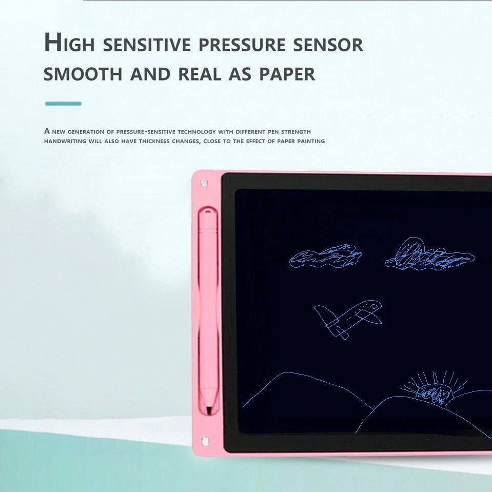 12-Inch LCD Writing Tablet - Erasable Doodle Board for Children, Reusable Learning Notepad 12-Inch LCD Writing Tablet - Erasable Doodle Board for Children, Reusable Learning Notepad