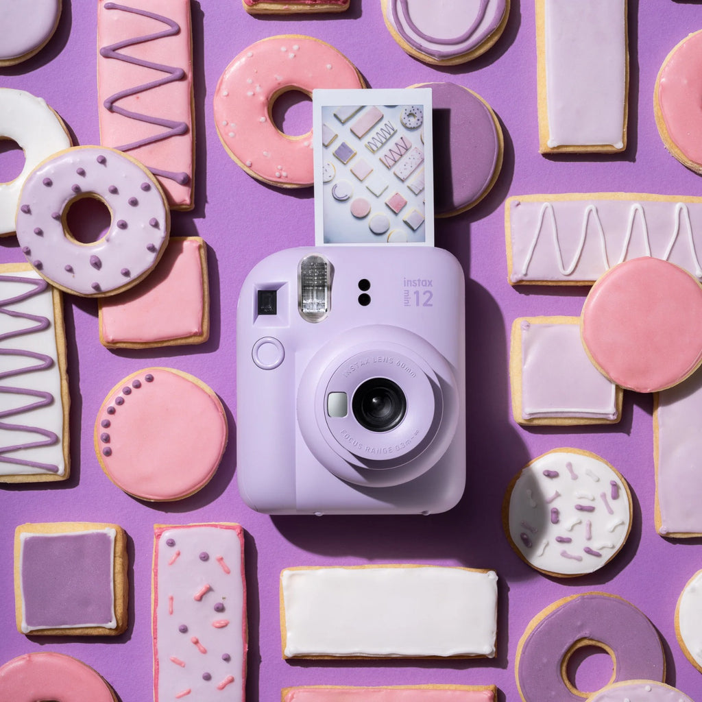 Fujifilm Instax Mini 12 Camera - Polaroid Mini Closeup Image Camera Fujifilm Instax Mini 12 Camera - Polaroid Mini Closeup Image Camera