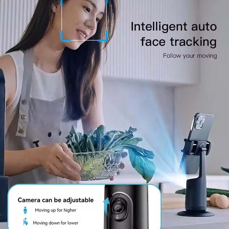 adjustable camera of Wireless 360° Auto Face Tracking Tripod