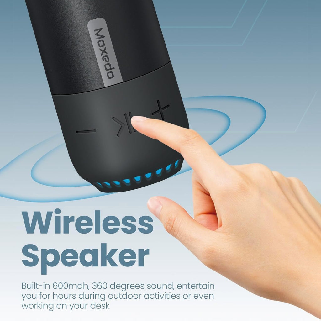 Moxedo Wireless Speaker Vaccum Flask, Double Wall Vaccum Insulated Moxedo Wireless Speaker Vaccum Flask, Double Wall Vaccum Insulated