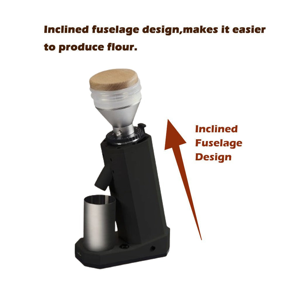 inclined fuselage design of coffee grinder