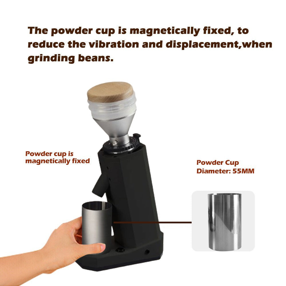 MACNOA Coffee Grinder, Titanium Burr with Optimal Control Over Grind Size MACNOA Coffee Grinder, Titanium Burr with Optimal Control Over Grind Size