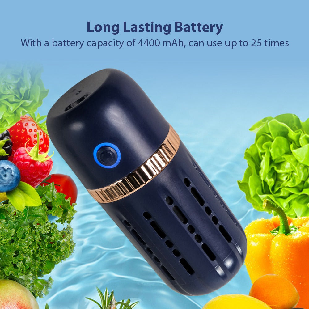 long lasting battery Electric Waterproof Fruit and Vegetable Washing Machine 