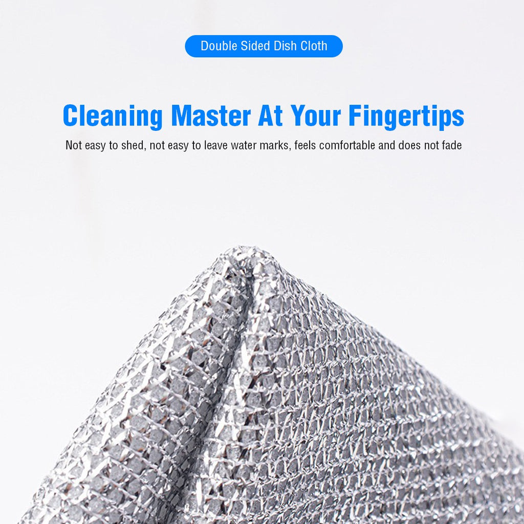 Non-Scratch Wire Dishcloth, Dishwashing Rags, Reusable Wire Cleaning Cloth For Kitchen, Sinks, Pots, Pans Non-Scratch Wire Dishcloth, Dishwashing Rags, Reusable Wire Cleaning Cloth For Kitchen, Sinks, Pots, Pans