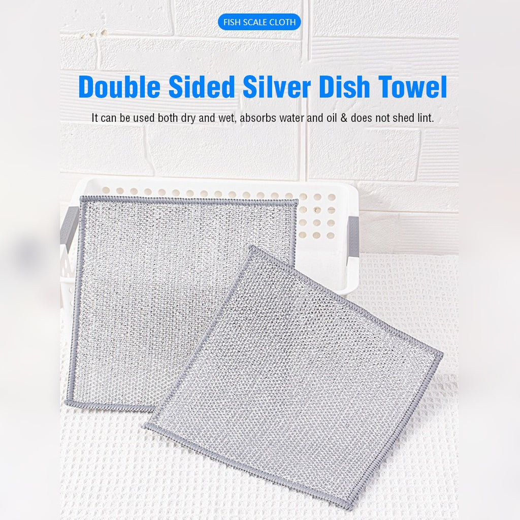 Non-Scratch Wire Dishcloth, Dishwashing Rags, Reusable Wire Cleaning Cloth For Kitchen, Sinks, Pots, Pans Non-Scratch Wire Dishcloth, Dishwashing Rags, Reusable Wire Cleaning Cloth For Kitchen, Sinks, Pots, Pans
