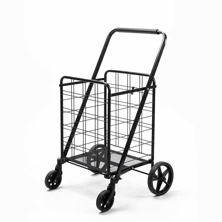 Shopping Basket Trolley, Utility Cart, Foldable Grocery Cart