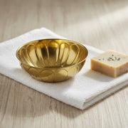 Hammam Bath Bowl, Traditional Decorative Gold Finish  Washing Bowl