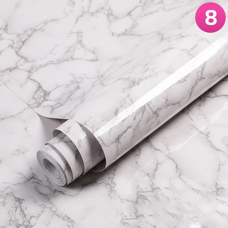 Waterproof Non-slip Kitchen Wallpaper, Self-Adhesive Wear Resistant Thickened Kitchen Marble Pattern Sticker Waterproof Non-slip Kitchen Wallpaper, Self-Adhesive Wear Resistant Thickened Kitchen Marble Pattern Sticker