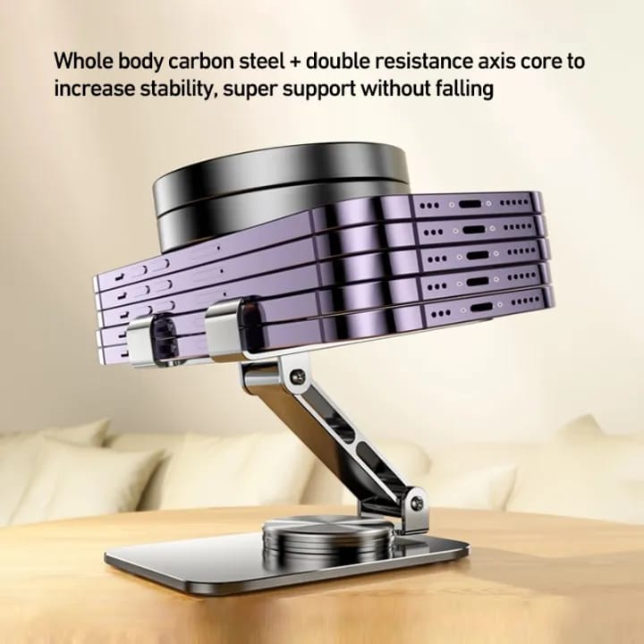 360 Degree Rotating Mobile Phone/ Tablet Holder Stand, Foldable Desktop Phone Stand