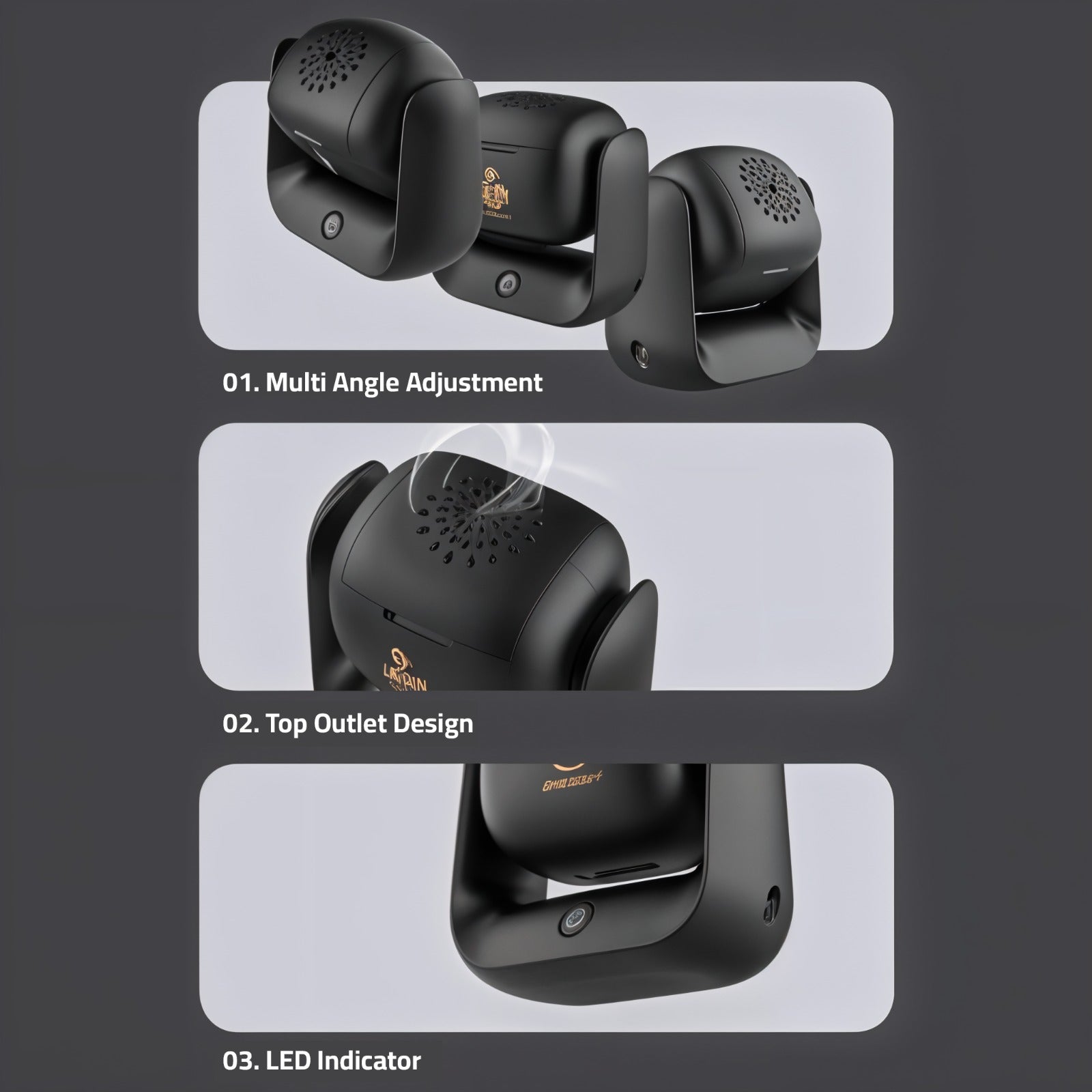 Rotational Electric Incense Burner, Oud Bukhoor, Aroma Diffuser