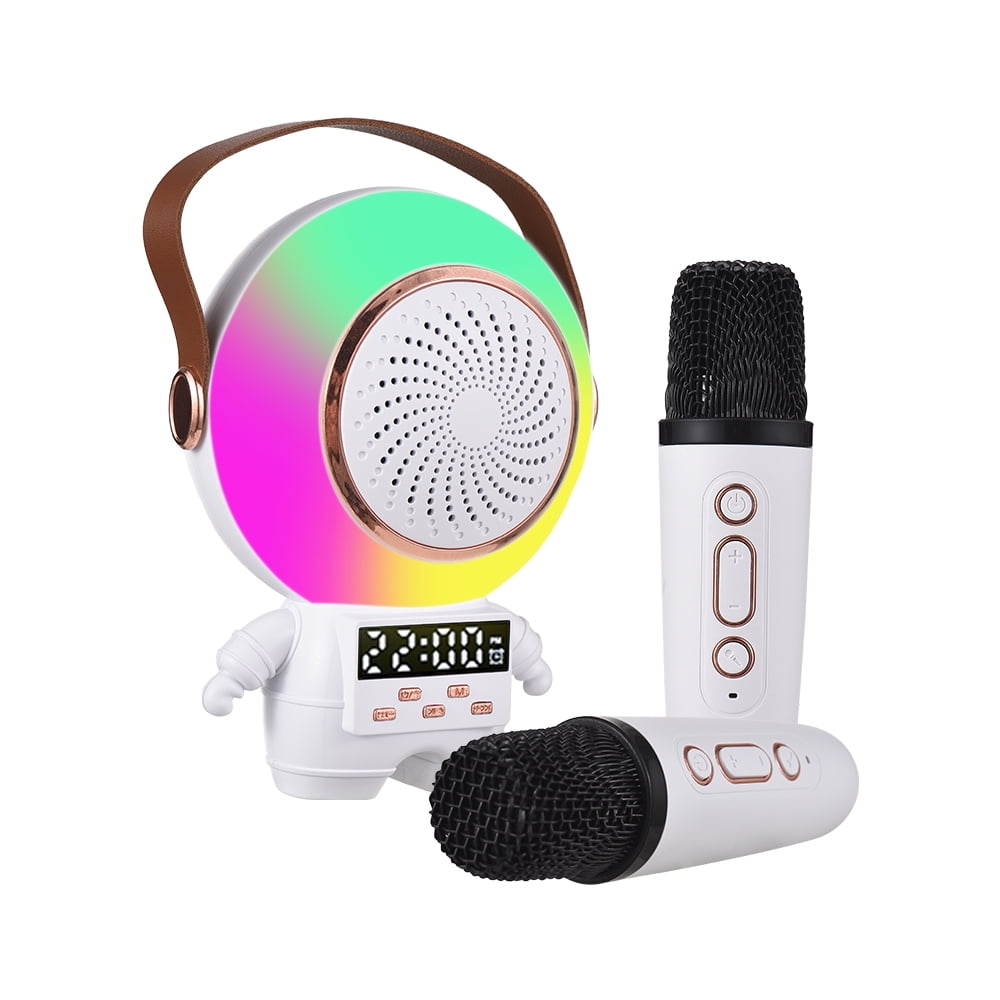 Astronaut Shape Karaoke Set in White Color.