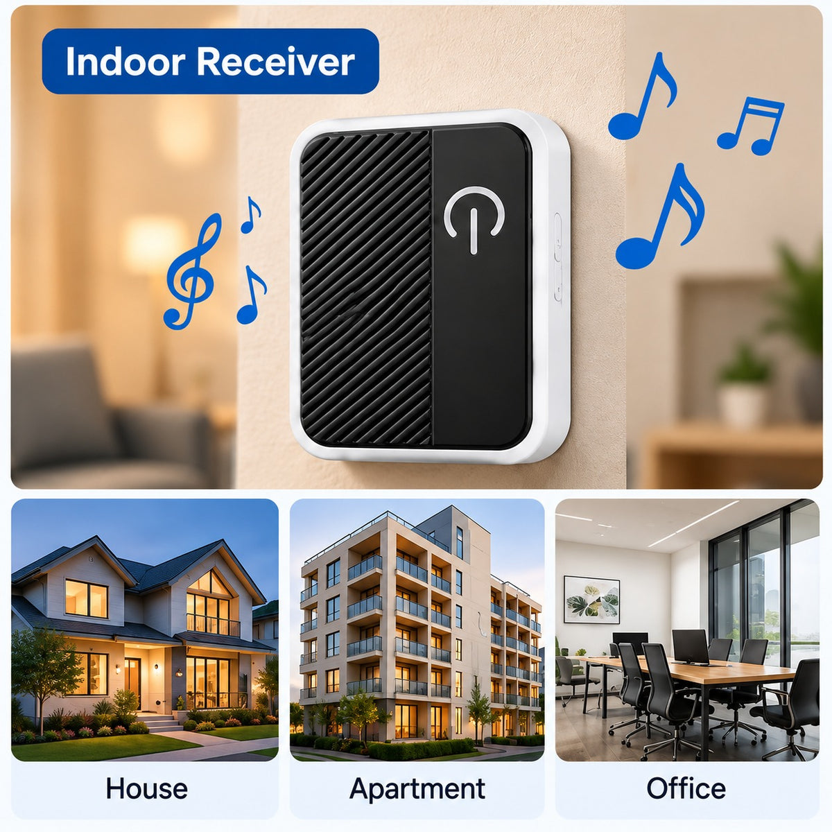 Multi- Usage Scenarios of Wireless Doorbell.